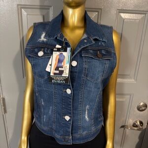 Women's Blue Denim Vest